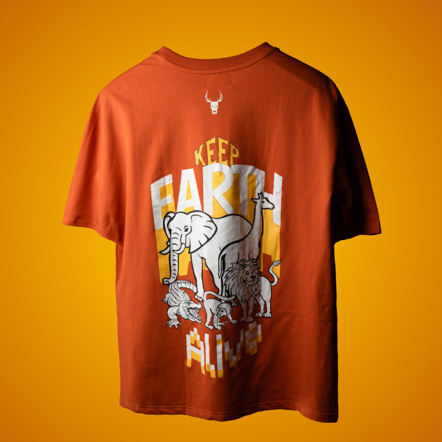 ORANGE  WILD T-SHIRT